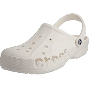 NWT WHITE GRAPHIC CROCS